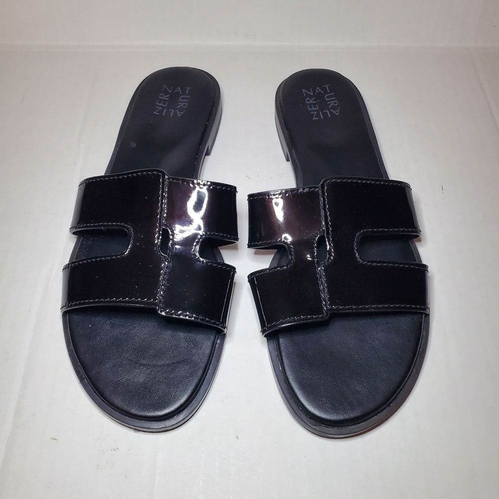Naturalizer Women's Frame Sandal Black Sz 11M